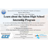 2024 Business Before Hours: Learn About Salem High School Internship Program