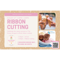 2025 Ribbon Cutting at The Scoop Shoppe