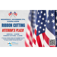 2025 Ribbon cutting at Veterans Plaza