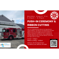 2026 Ribbon Cutting & Pushback at Atkinson Fire Department