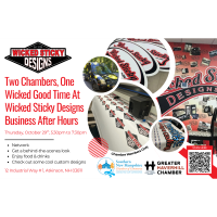 Two Chambers, One Wicked Good Time Southern NH Chamber & Greater Haverhill Chamber at Wicked Sticky Design