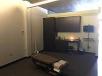 The chiropractic treatment area.