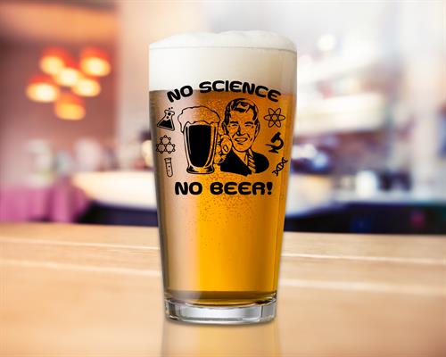 No Science - No Beer Pint Glass