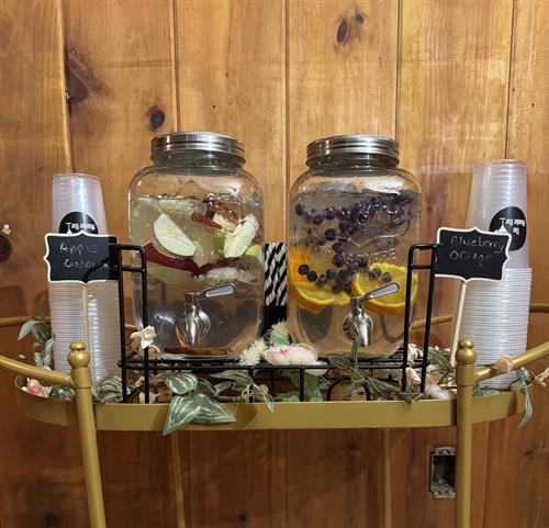 Hydration Station add on provided by The Wander Bar Mobile Bartending Service in Rochester New Hampshire