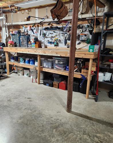 Basement after