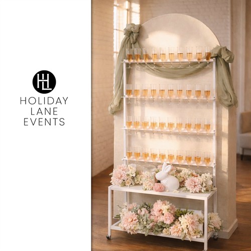 Spring Brunch Bubbly Bunny Display | Holiday Lane Events