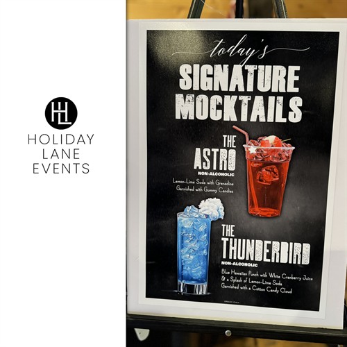 High School Graduation / USAFA Send Off Party Mocktails Sign | Holiday Lane Events