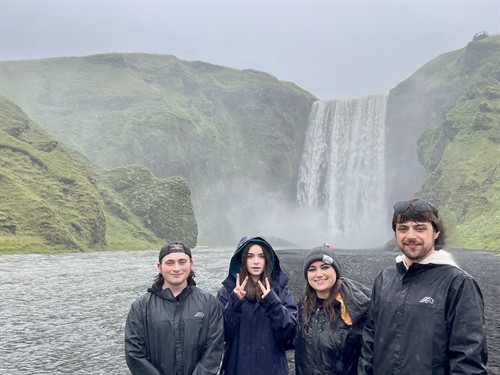 My kids in Iceland