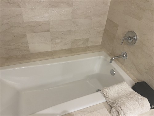 Sunk in tub