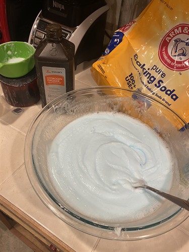 Making our famous soft scrub 