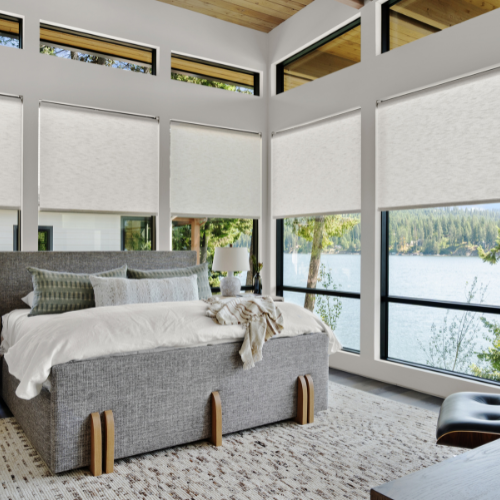 Automated Roller shades in Spa - Wheat