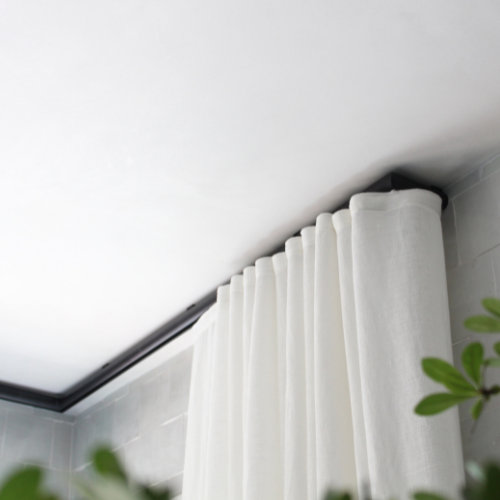 Close up of drapery in Monte - Snow