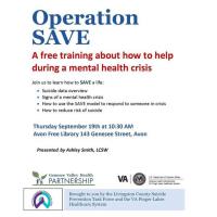 Operation Save Workshop