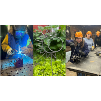 Women's welding workshop - Bee Garden Stake