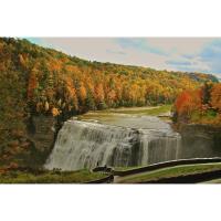 Middle falls "Indian Chief" Geology and Folklore Walk at Letchworth