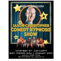 Hypnotist Jason Christopher at Simply Positive's annual Craft Show