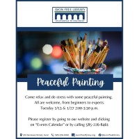 Peaceful Painting at the Avon Free Library