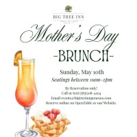 Mother's Day Brunch at the Big Tree Inn