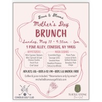 Mother's Day Brunch at Turtlestone bar and grill at Conesus Golf Club