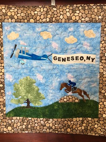 Quilters Trek Block designed by Shelly Schmatz - A Piece of History from Geneseo NY