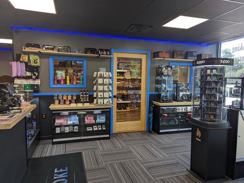 retail store with walk-in humidor
