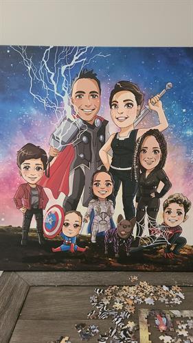 5 Kids, a beautiful wife, one of a kind dog, and a small obsession with Marvel Movies