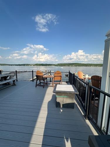 Beautiful Re-surfaced deck on Conesus Lake.