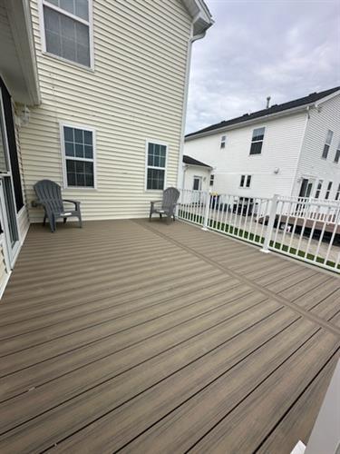 New deck build with our speciality Deckorators decking. 