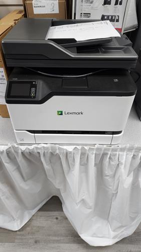 We sell and service Lexmark from a small desktop pictured to full 12X18 machines.  Simply best in industry for reliability, price,  and quality.