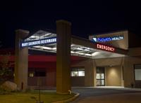 Mary Saunders Beiermann Emergency Department Entrance at Night