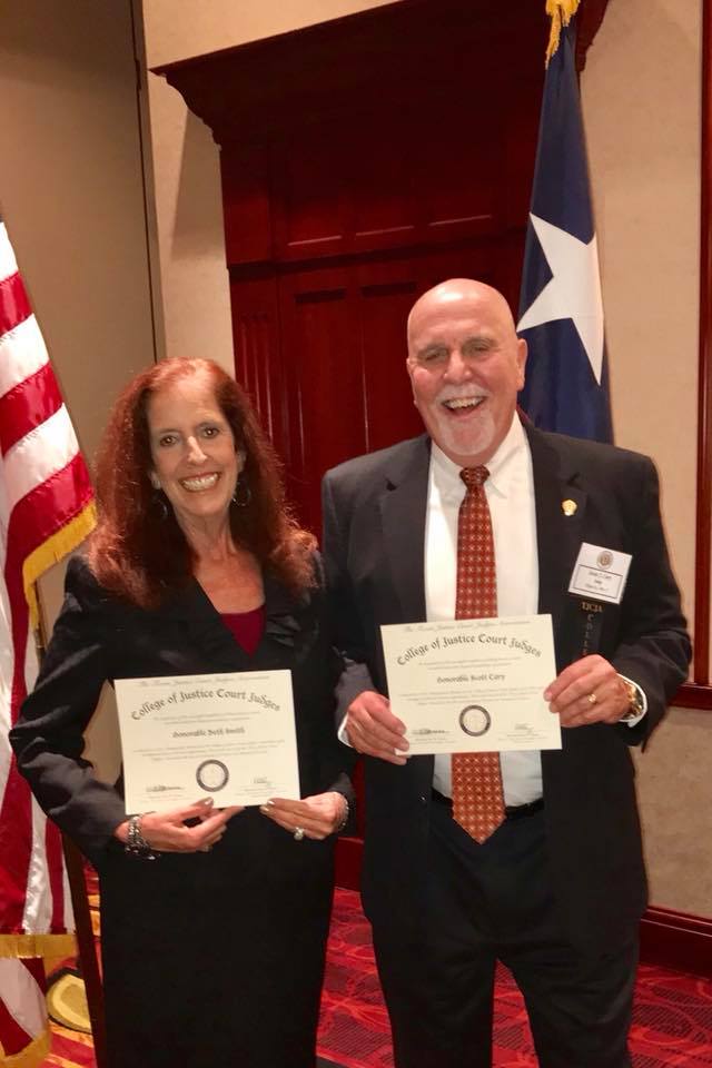 Two Hays County Judges Inducted into College of Justice Court College