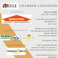 Chamber Luncheon 3/22/2022