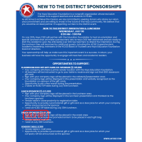 New To The District Sponsorships