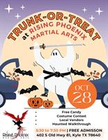 Trunk-or-Treat & Tailfeathers Market at Rising Phoenix Martial Arts