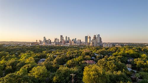 Downtown Austin from Travis Heights