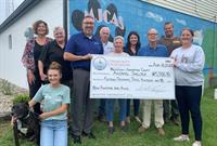 COMMUNITY FOUNDATION GRANTS $15,300 TO THE MADISON-JEFFERSON COUNTY AMIMAL SHELTER FOR NEW DOG FENCING AND RUNS
