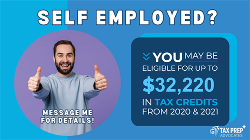 Are you Self Employed?  You may qualify for a tax refund