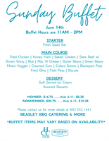 Sunday Buffet 6/14