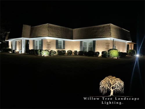 Customer wanted to highlight their flat roof. Architectural Lighting!