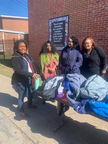 The Coker University Black Alumni Network partnered with the Club to distribute coats to those in need.
