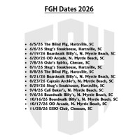 2026 Dates- FGH Band