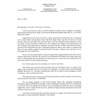 Judge Holt- Portrait Contribution Letter
