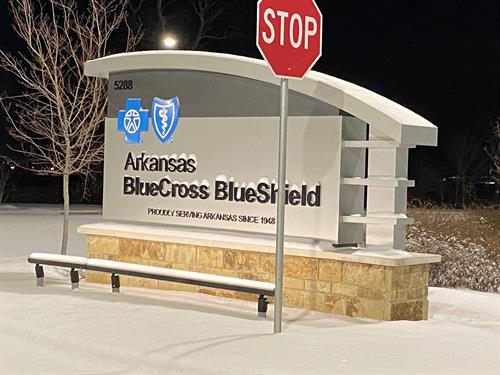 Northwest Arkansas Corporate Center-winter sign