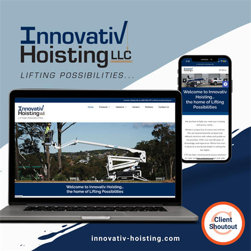 Innovativ Hoisting Website Designed by Capik Creative