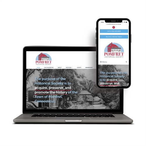 Pomfret Historical Society Website Designed by Capik Creative