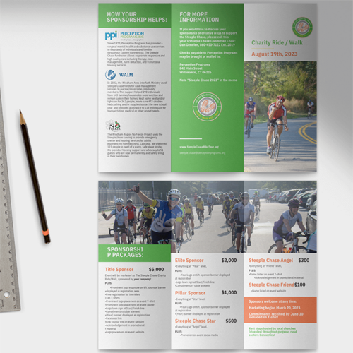 Charity Ride / Walk Brochure Designed by Capik Creative