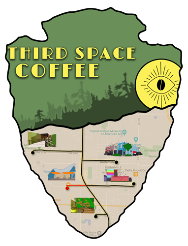 Where is Third Space Coffee in Bentonville? Trailhead