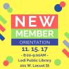 New Member Orientation 