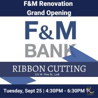 F&M Renovation Ribbon Cutting