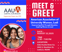 American Association of University Women (AAUW), Lodi- Meet & Greet